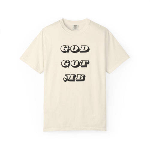 God Got Me T-Shirt — Vintage Bold Script Faith Tee