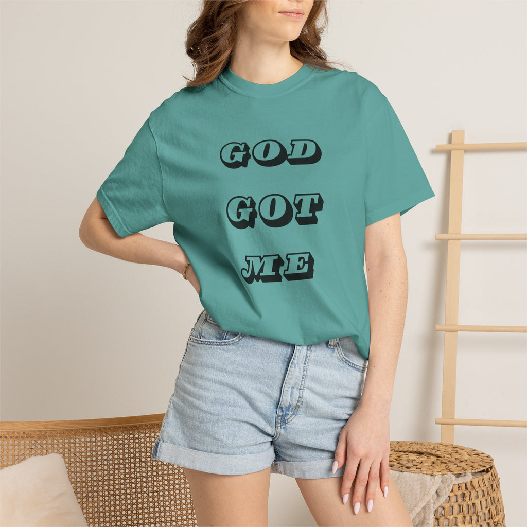 God Got Me T-Shirt — Vintage Bold Script Faith Tee