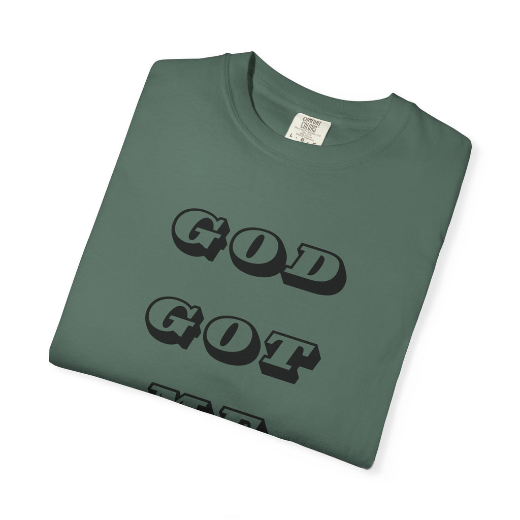 God Got Me T-Shirt — Vintage Bold Script Faith Tee