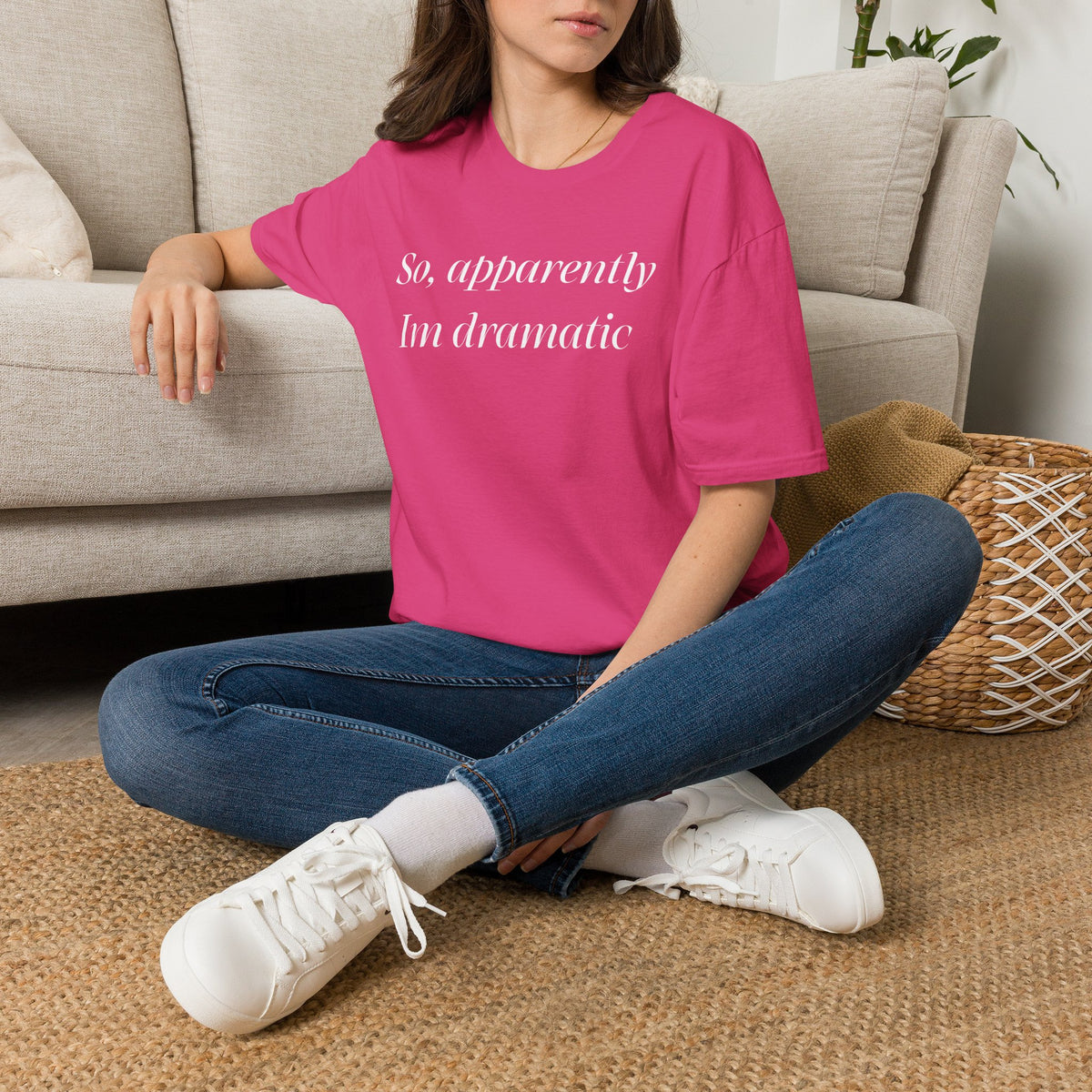 So, Apparently I’m Dramatic T‑Shirt — Funny Slogan Casual Tee for Women & Men