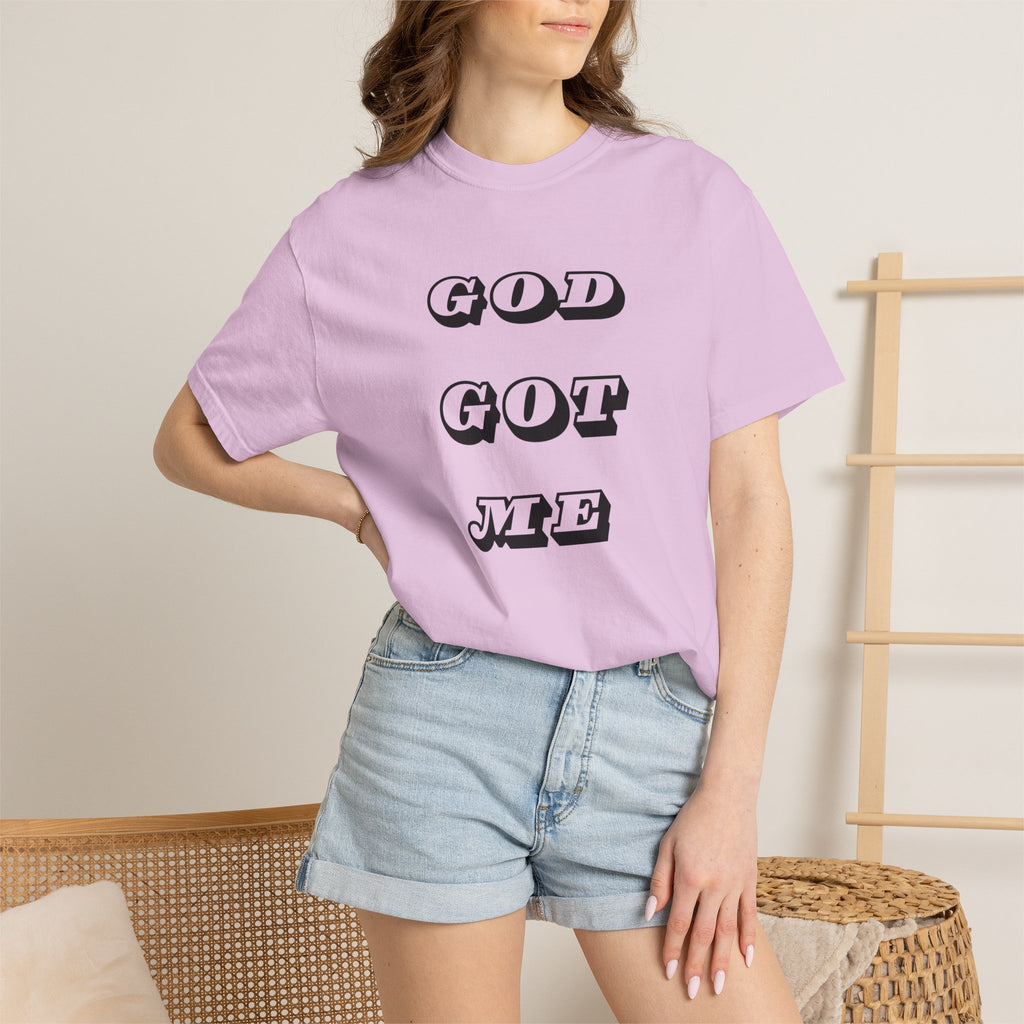 God Got Me T-Shirt — Vintage Bold Script Faith Tee