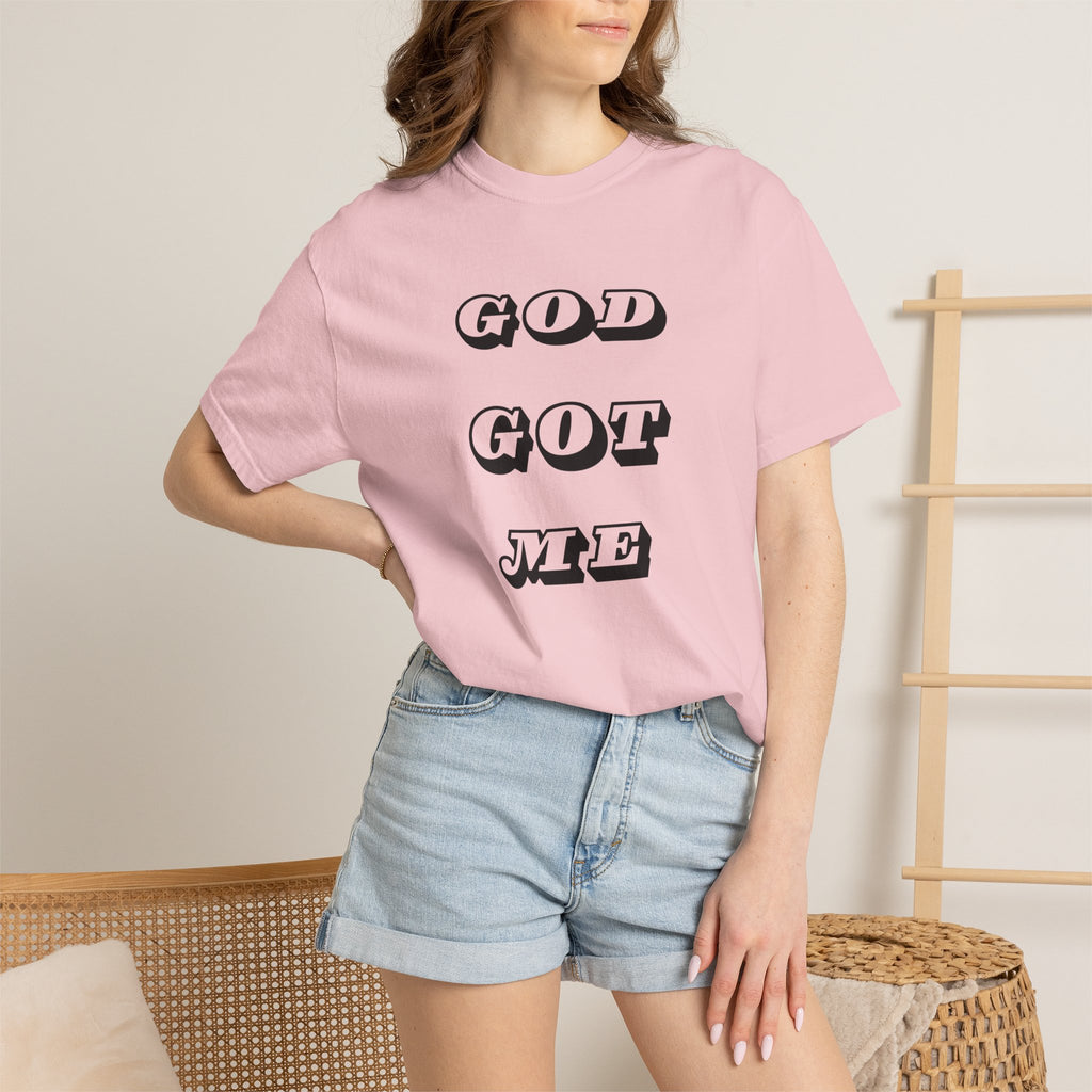 God Got Me T-Shirt — Vintage Bold Script Faith Tee