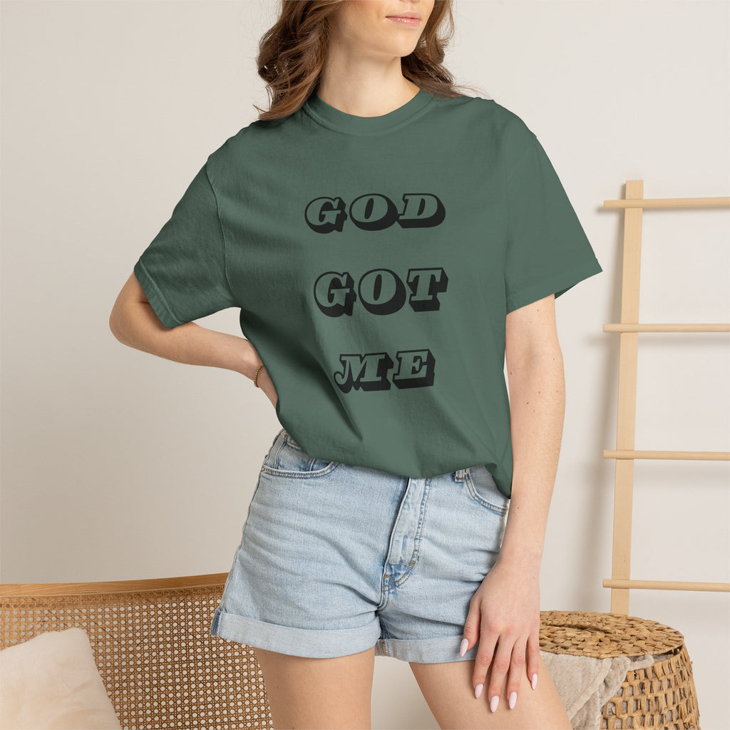 God Got Me T-Shirt — Vintage Bold Script Faith Tee