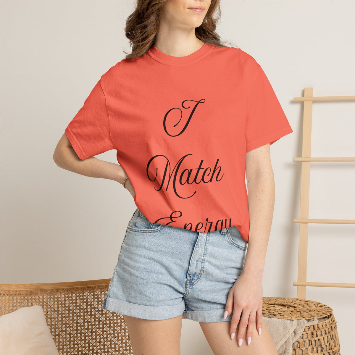 I Match Energy T-Shirt — Script Statement Tee