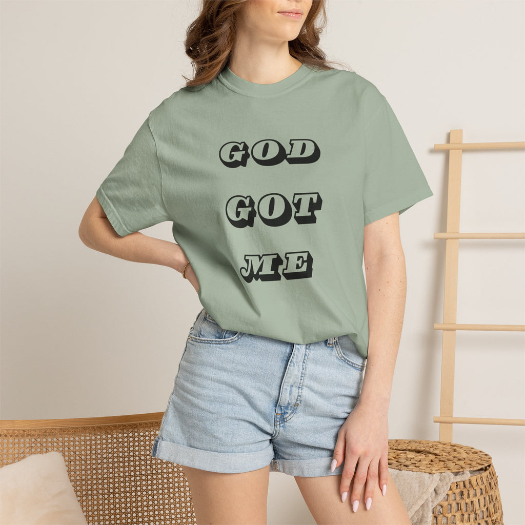 God Got Me T-Shirt — Vintage Bold Script Faith Tee