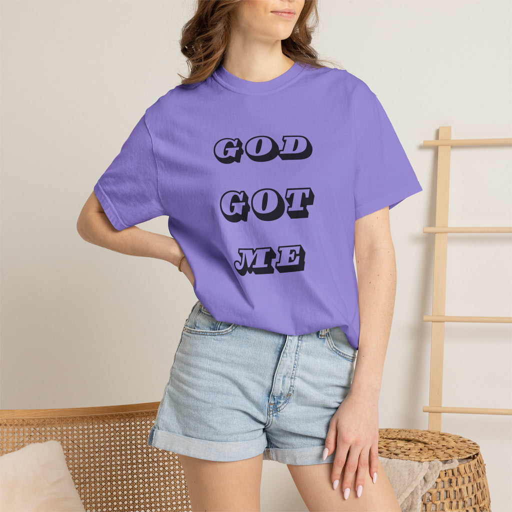 God Got Me T-Shirt — Vintage Bold Script Faith Tee