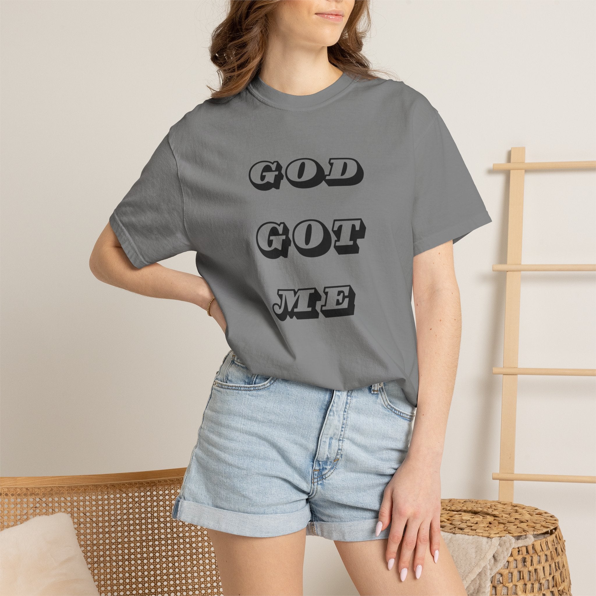God Got Me T-Shirt — Vintage Bold Script Faith Tee