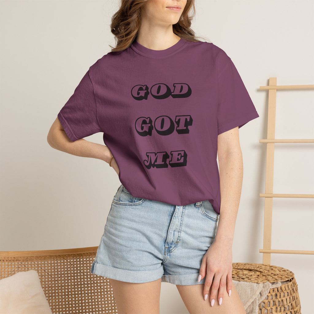 God Got Me T-Shirt — Vintage Bold Script Faith Tee