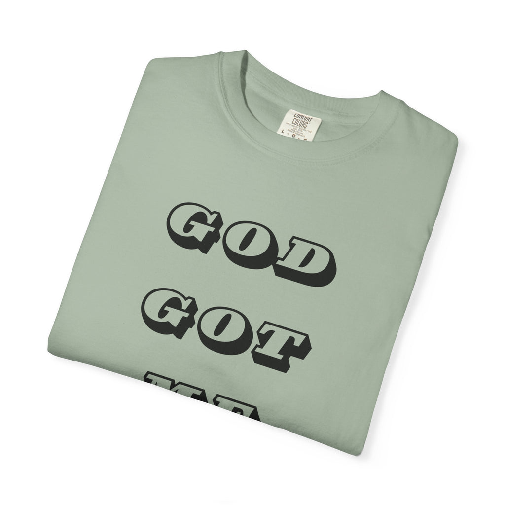God Got Me T-Shirt — Vintage Bold Script Faith Tee