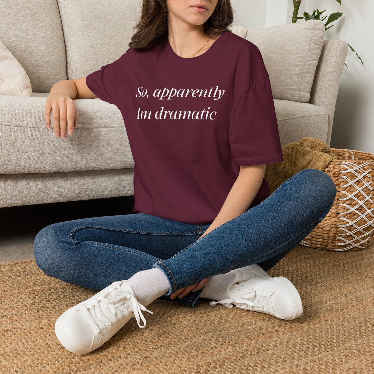 So, Apparently I’m Dramatic T‑Shirt — Funny Slogan Casual Tee for Women & Men
